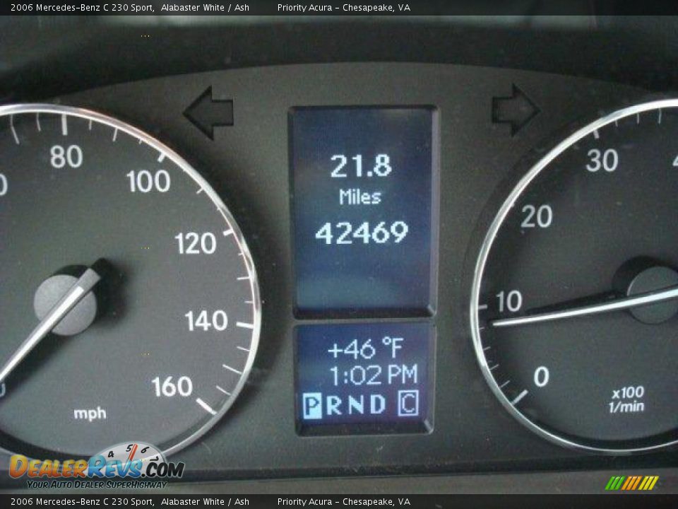 2006 Mercedes-Benz C 230 Sport Alabaster White / Ash Photo #17