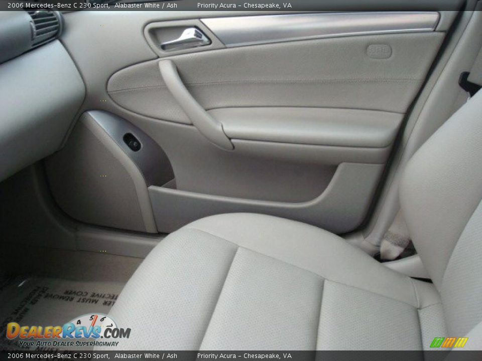 2006 Mercedes-Benz C 230 Sport Alabaster White / Ash Photo #20