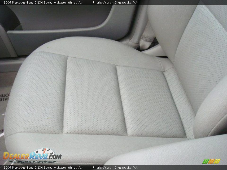 2006 Mercedes-Benz C 230 Sport Alabaster White / Ash Photo #21