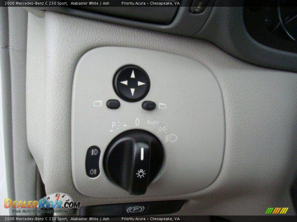 2006 Mercedes-Benz C 230 Sport Alabaster White / Ash Photo #22