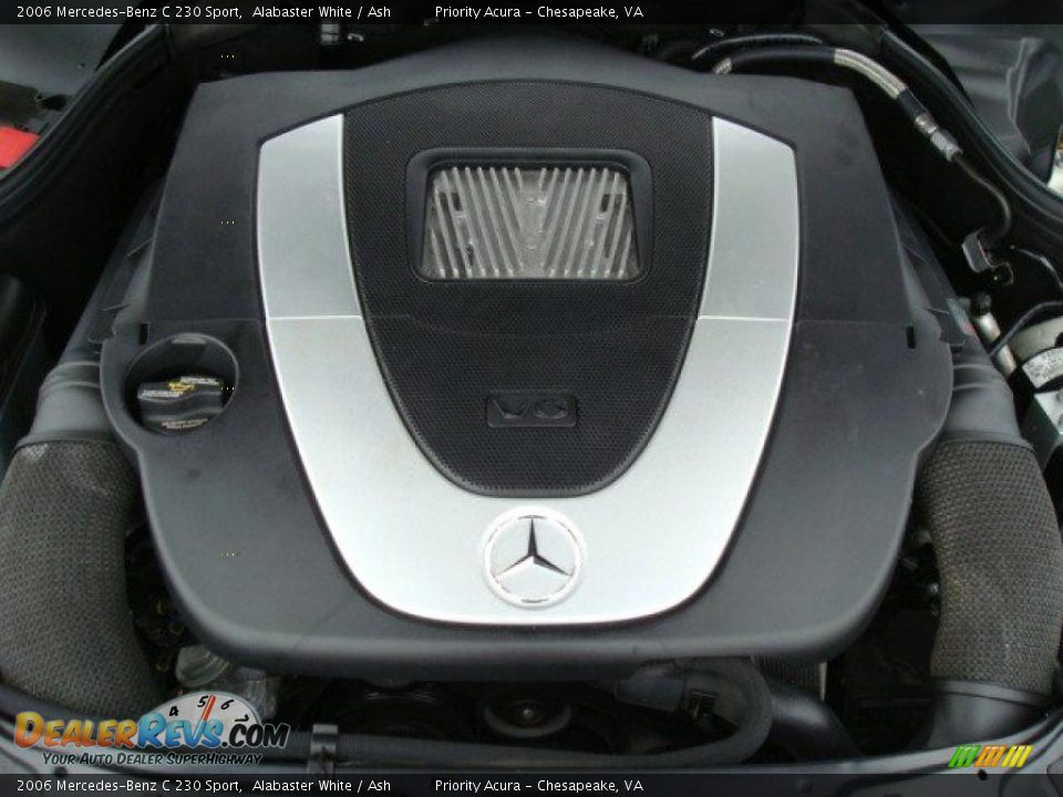 2006 Mercedes-Benz C 230 Sport Alabaster White / Ash Photo #25