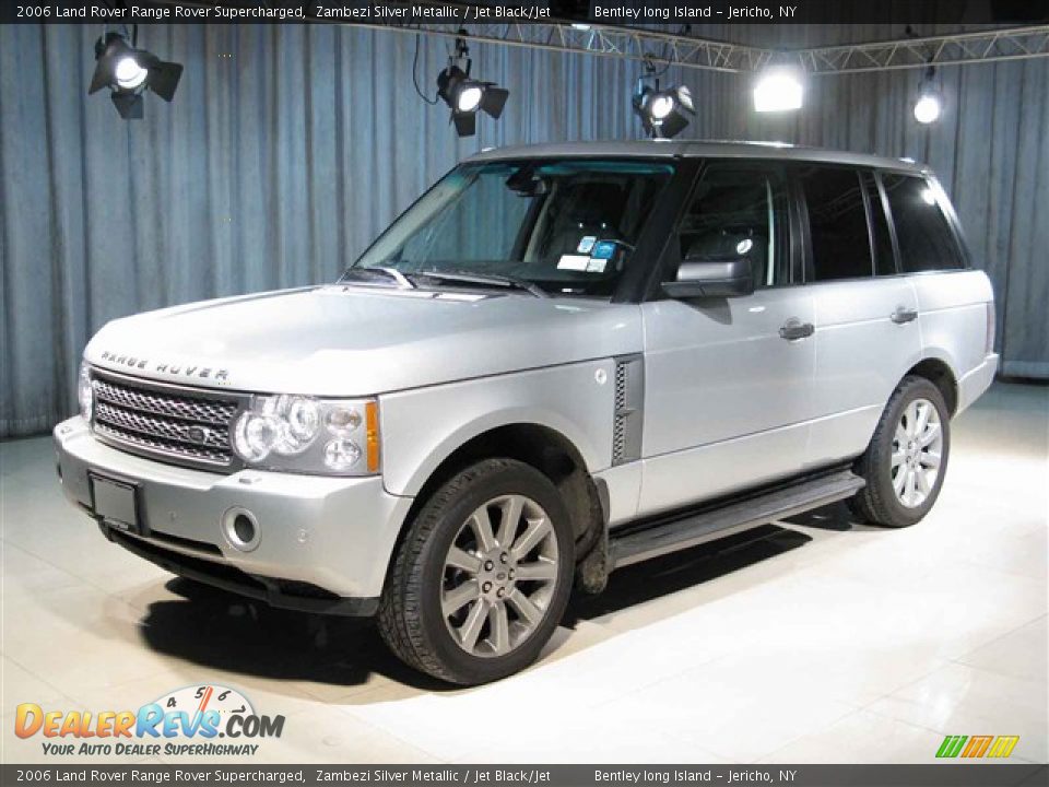 2006 Land Rover Range Rover Supercharged Zambezi Silver Metallic / Jet Black/Jet Photo #1