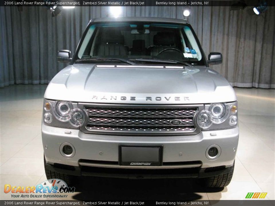2006 Land Rover Range Rover Supercharged Zambezi Silver Metallic / Jet Black/Jet Photo #4