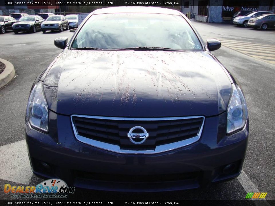 2008 Nissan Maxima 3.5 SE Dark Slate Metallic / Charcoal Black Photo #3
