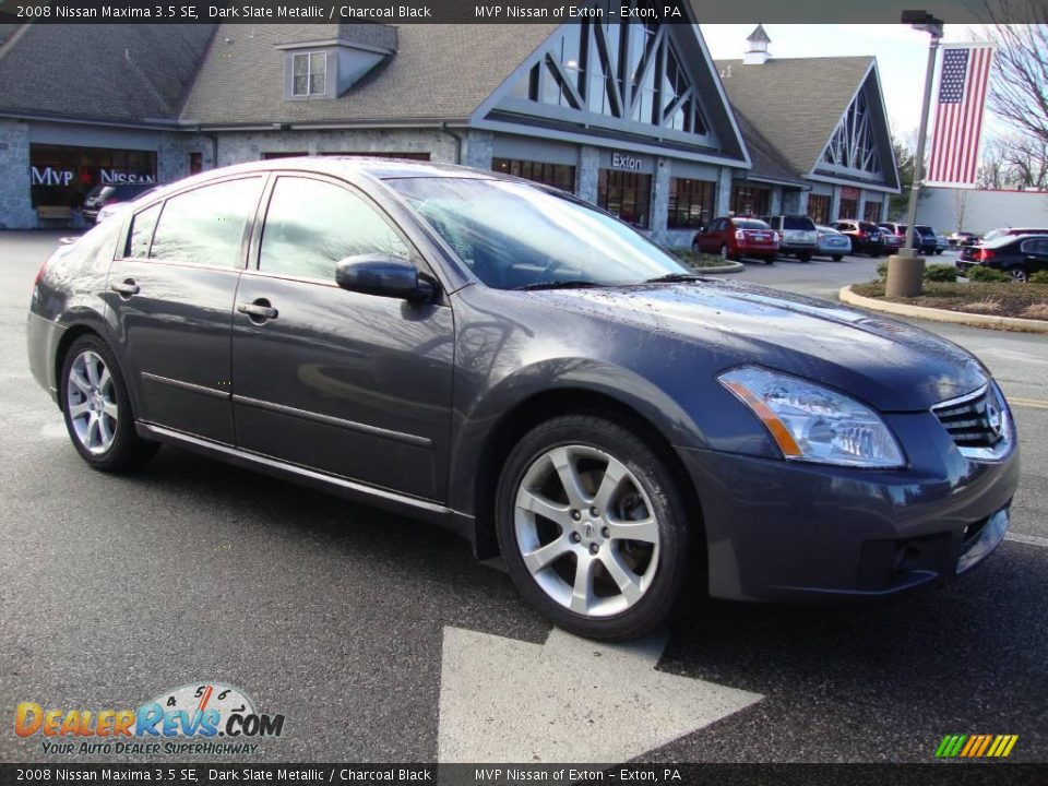2008 Nissan Maxima 3.5 SE Dark Slate Metallic / Charcoal Black Photo #5