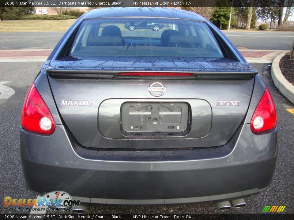 2008 Nissan Maxima 3.5 SE Dark Slate Metallic / Charcoal Black Photo #7