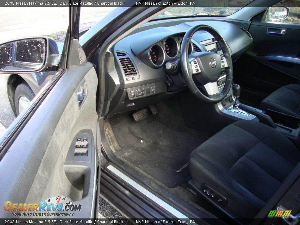 2008 Nissan Maxima 3.5 SE Dark Slate Metallic / Charcoal Black Photo #11
