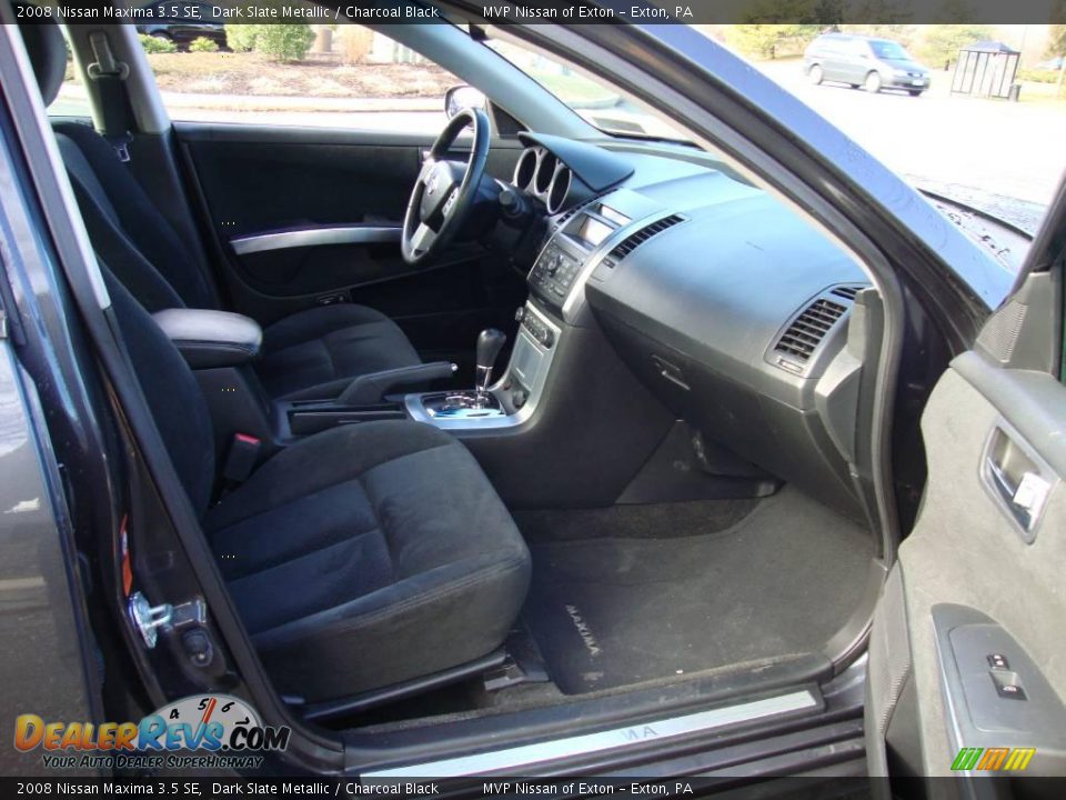 2008 Nissan Maxima 3.5 SE Dark Slate Metallic / Charcoal Black Photo #12