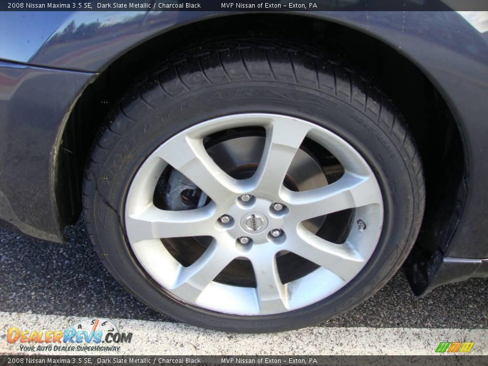 2008 Nissan Maxima 3.5 SE Dark Slate Metallic / Charcoal Black Photo #18