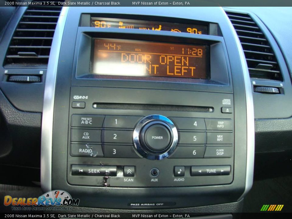 2008 Nissan Maxima 3.5 SE Dark Slate Metallic / Charcoal Black Photo #20