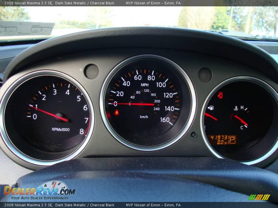 2008 Nissan Maxima 3.5 SE Dark Slate Metallic / Charcoal Black Photo #22