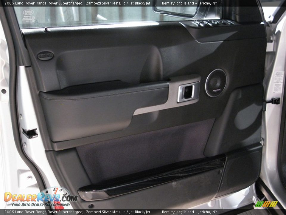 2006 Land Rover Range Rover Supercharged Zambezi Silver Metallic / Jet Black/Jet Photo #14