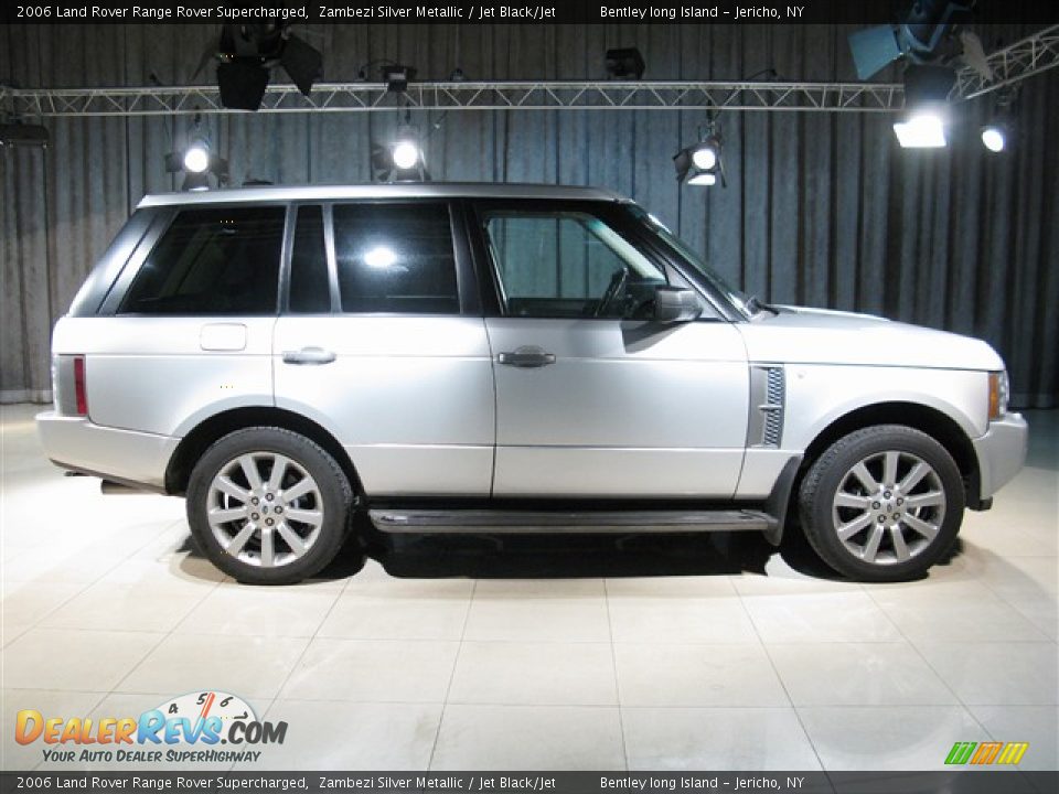 2006 Land Rover Range Rover Supercharged Zambezi Silver Metallic / Jet Black/Jet Photo #18