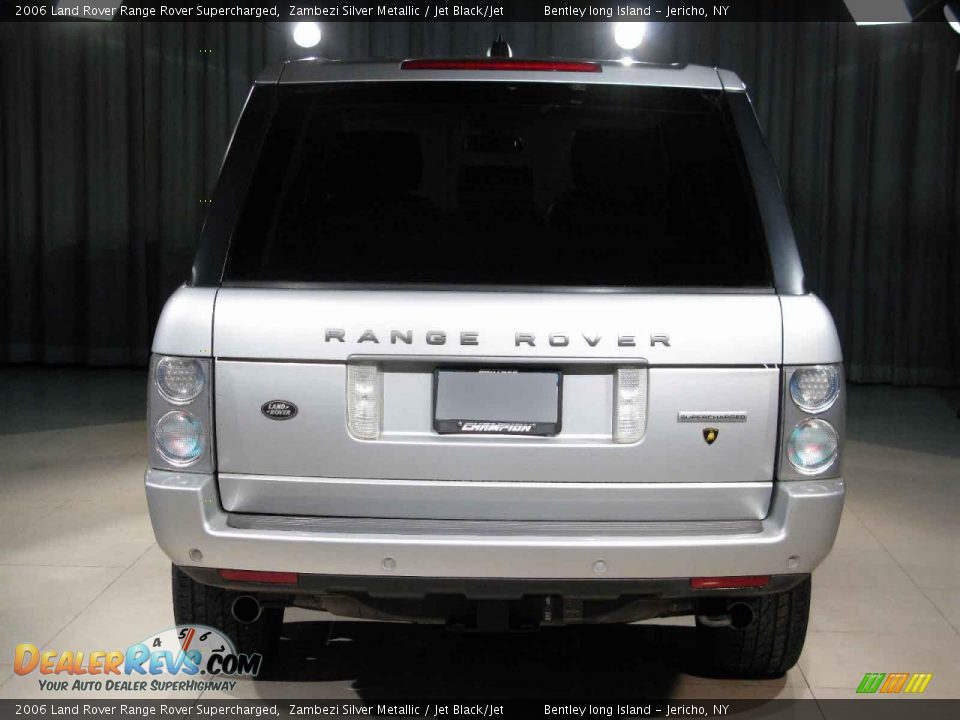 2006 Land Rover Range Rover Supercharged Zambezi Silver Metallic / Jet Black/Jet Photo #19