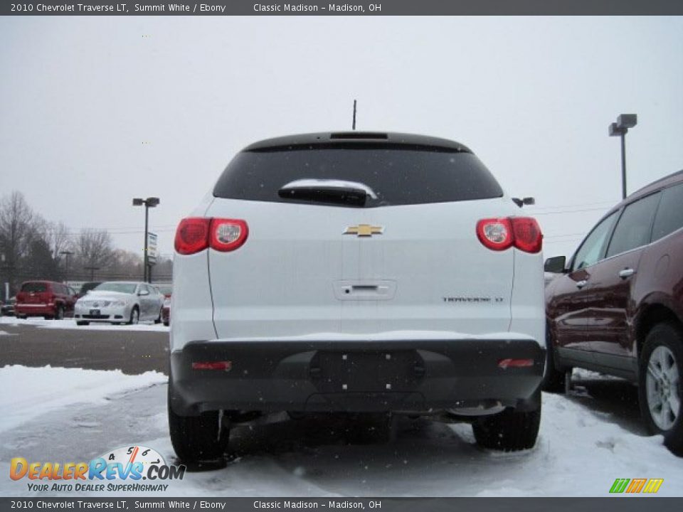 2010 Chevrolet Traverse LT Summit White / Ebony Photo #4