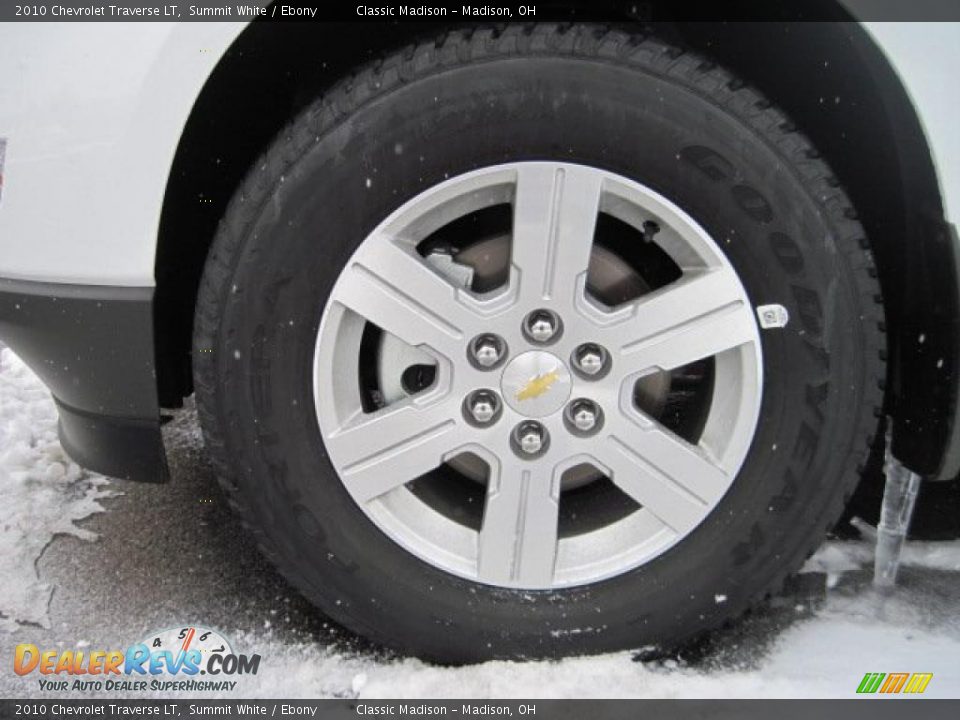 2010 Chevrolet Traverse LT Summit White / Ebony Photo #6