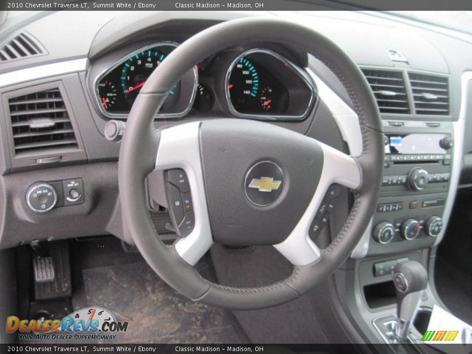 2010 Chevrolet Traverse LT Summit White / Ebony Photo #11