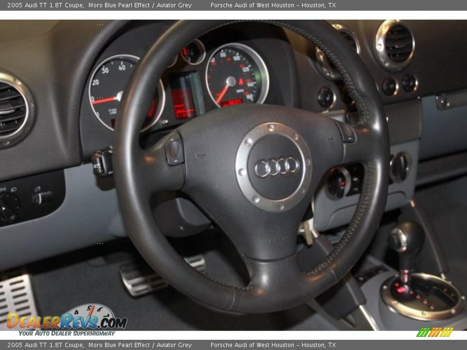 2005 Audi TT 1.8T Coupe Moro Blue Pearl Effect / Aviator Grey Photo #13