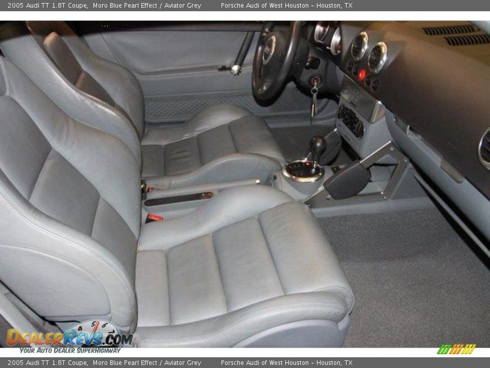 2005 Audi TT 1.8T Coupe Moro Blue Pearl Effect / Aviator Grey Photo #33