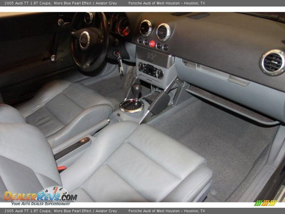 2005 Audi TT 1.8T Coupe Moro Blue Pearl Effect / Aviator Grey Photo #34