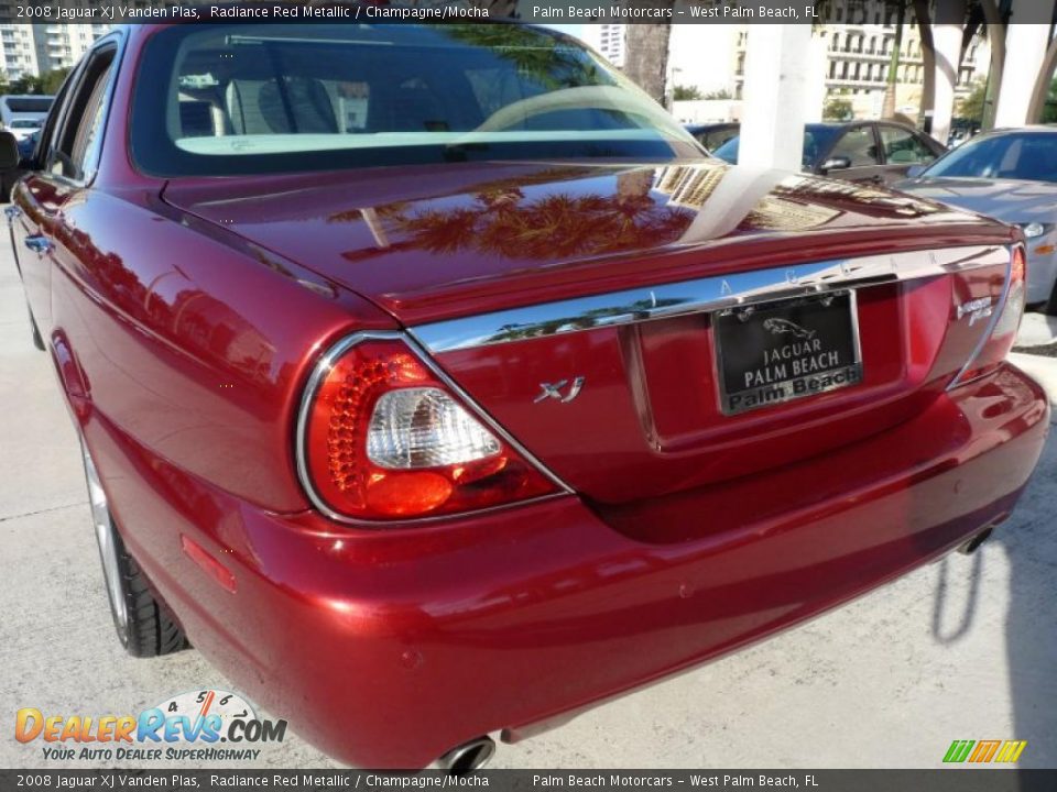 2008 Jaguar XJ Vanden Plas Radiance Red Metallic / Champagne/Mocha Photo #6