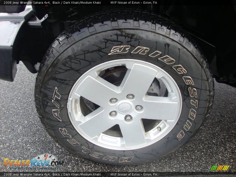 2008 Jeep Wrangler Sahara 4x4 Black / Dark Khaki/Medium Khaki Photo #14