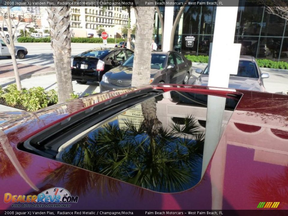 2008 Jaguar XJ Vanden Plas Radiance Red Metallic / Champagne/Mocha Photo #14
