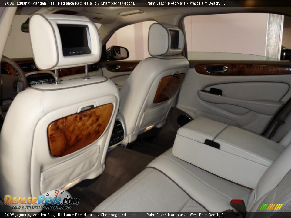 2008 Jaguar XJ Vanden Plas Radiance Red Metallic / Champagne/Mocha Photo #20