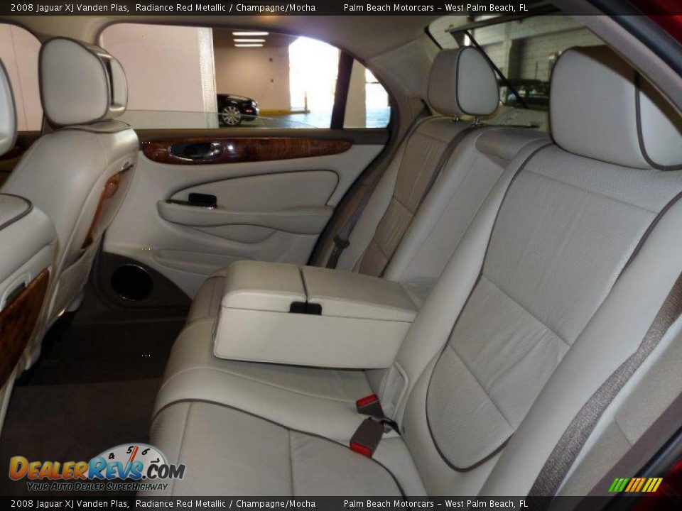 2008 Jaguar XJ Vanden Plas Radiance Red Metallic / Champagne/Mocha Photo #21