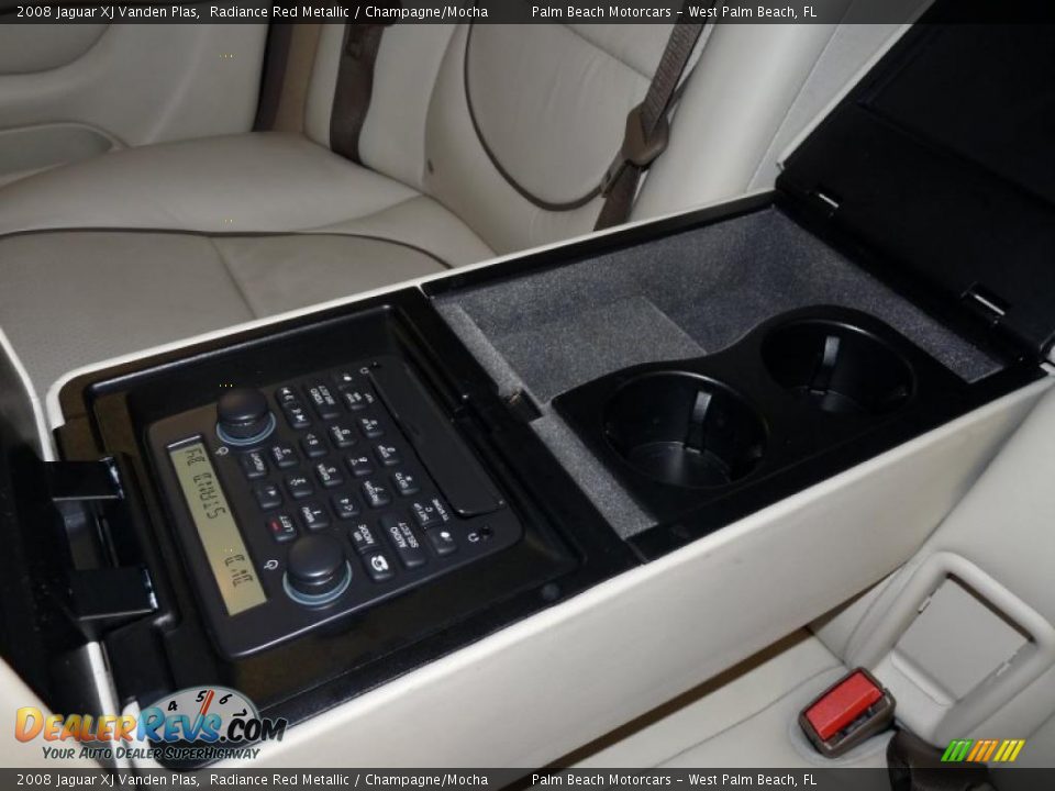 2008 Jaguar XJ Vanden Plas Radiance Red Metallic / Champagne/Mocha Photo #23