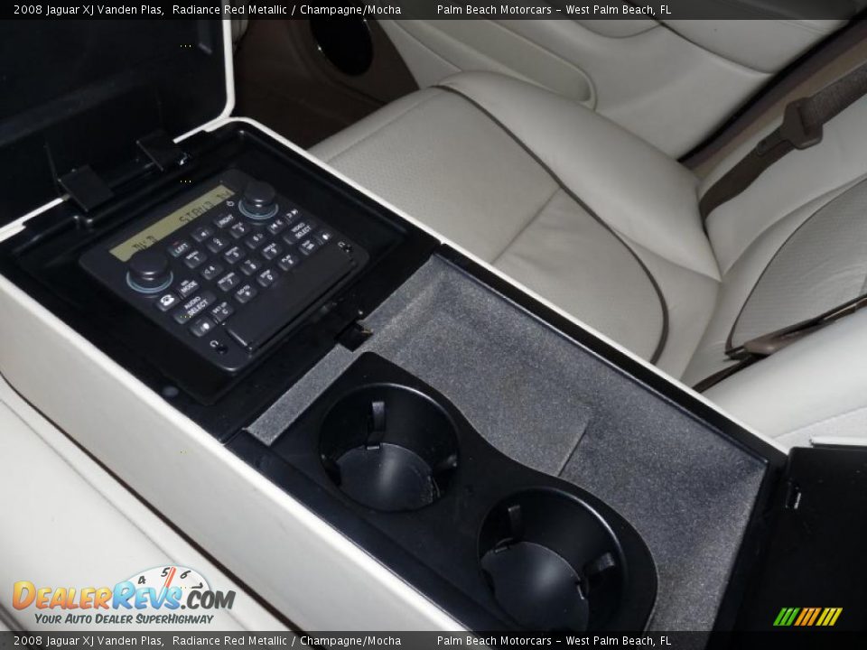 2008 Jaguar XJ Vanden Plas Radiance Red Metallic / Champagne/Mocha Photo #24