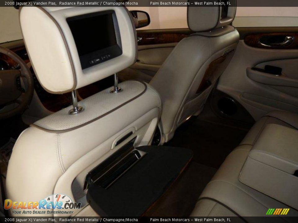 2008 Jaguar XJ Vanden Plas Radiance Red Metallic / Champagne/Mocha Photo #25
