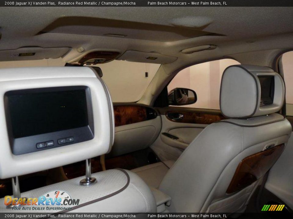 2008 Jaguar XJ Vanden Plas Radiance Red Metallic / Champagne/Mocha Photo #26
