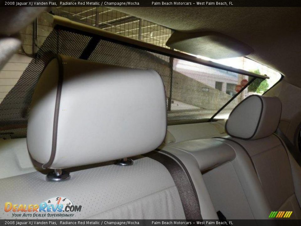 2008 Jaguar XJ Vanden Plas Radiance Red Metallic / Champagne/Mocha Photo #27