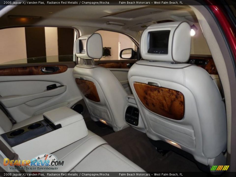 2008 Jaguar XJ Vanden Plas Radiance Red Metallic / Champagne/Mocha Photo #28