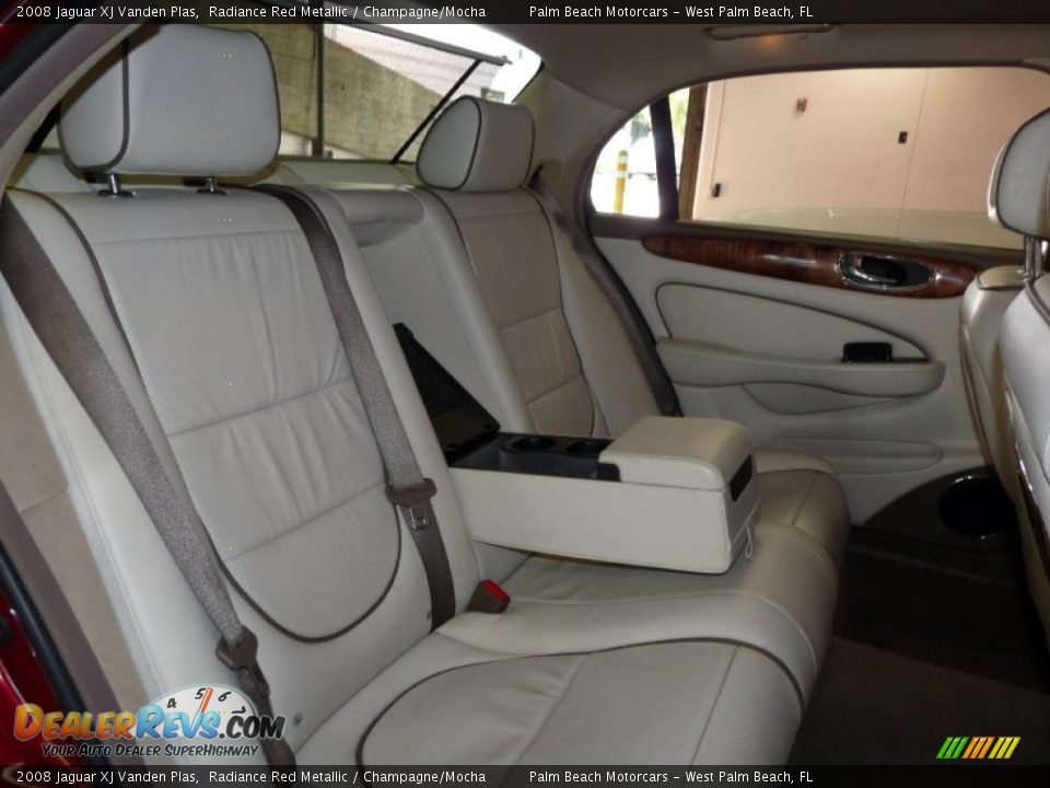2008 Jaguar XJ Vanden Plas Radiance Red Metallic / Champagne/Mocha Photo #29