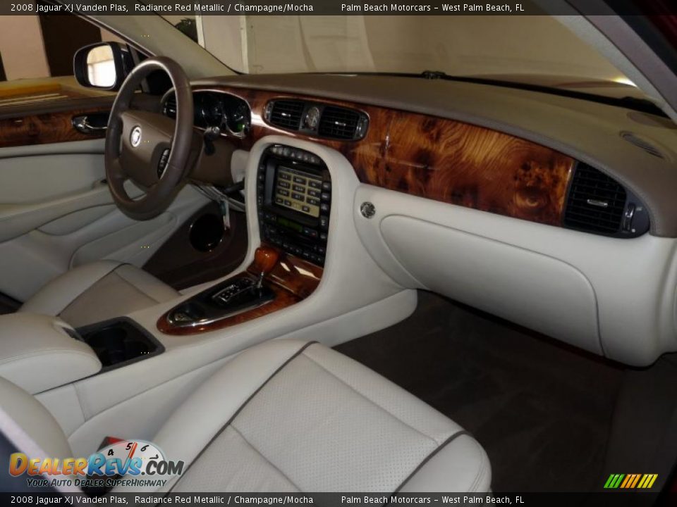 2008 Jaguar XJ Vanden Plas Radiance Red Metallic / Champagne/Mocha Photo #30