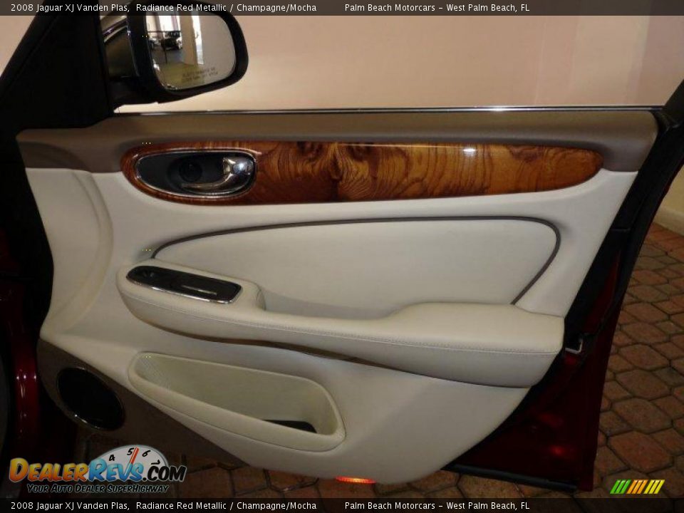 2008 Jaguar XJ Vanden Plas Radiance Red Metallic / Champagne/Mocha Photo #31