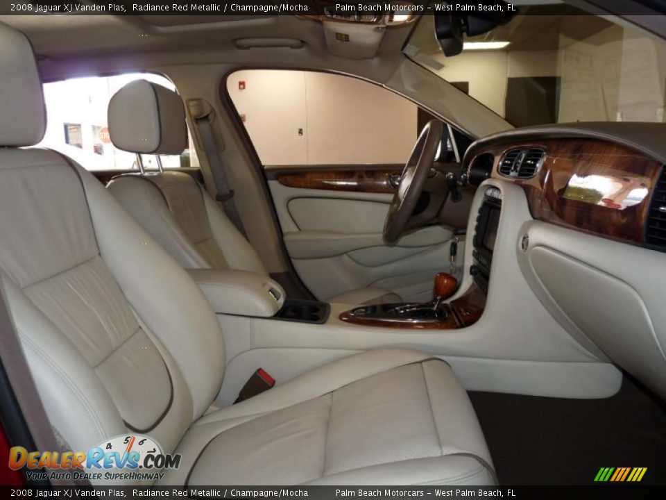 2008 Jaguar XJ Vanden Plas Radiance Red Metallic / Champagne/Mocha Photo #32