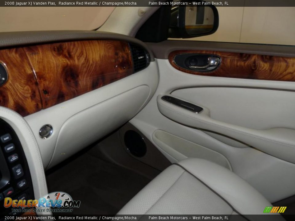 2008 Jaguar XJ Vanden Plas Radiance Red Metallic / Champagne/Mocha Photo #35