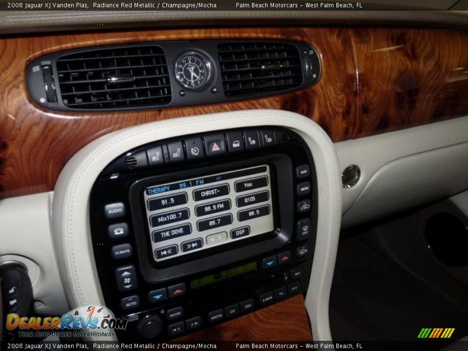 2008 Jaguar XJ Vanden Plas Radiance Red Metallic / Champagne/Mocha Photo #36