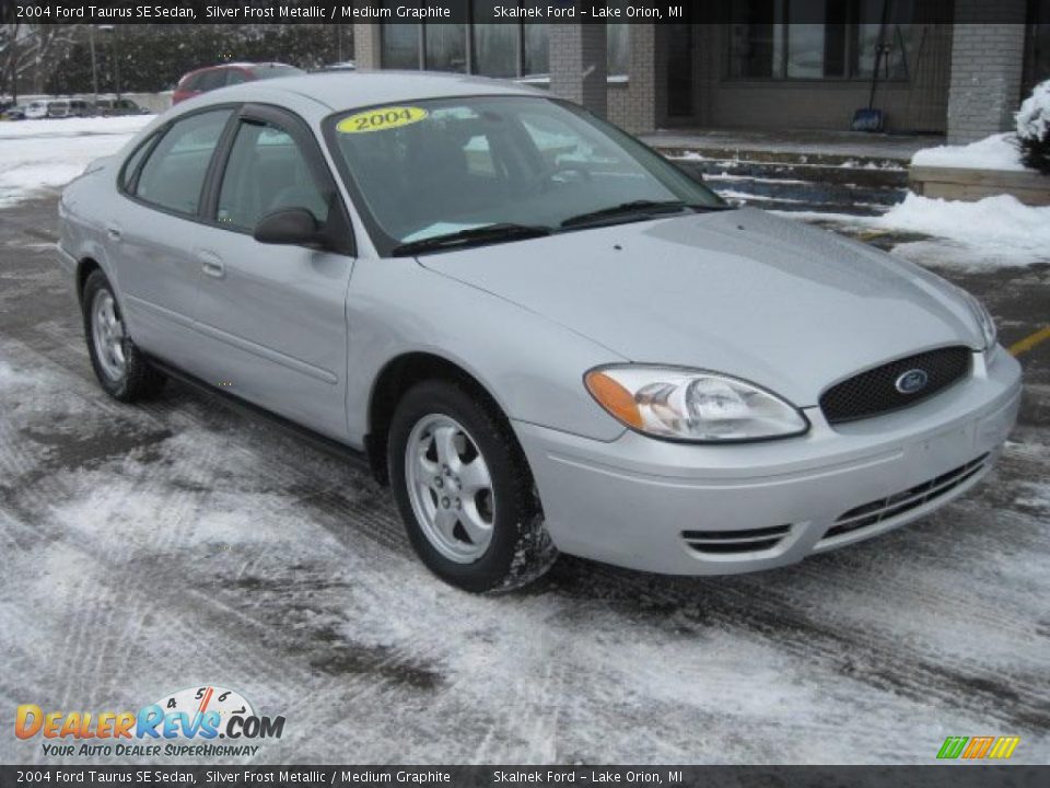 2004 Ford Taurus SE Sedan Silver Frost Metallic / Medium Graphite Photo #12