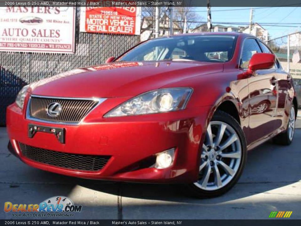 2006 Lexus IS 250 AWD Matador Red Mica / Black Photo #1