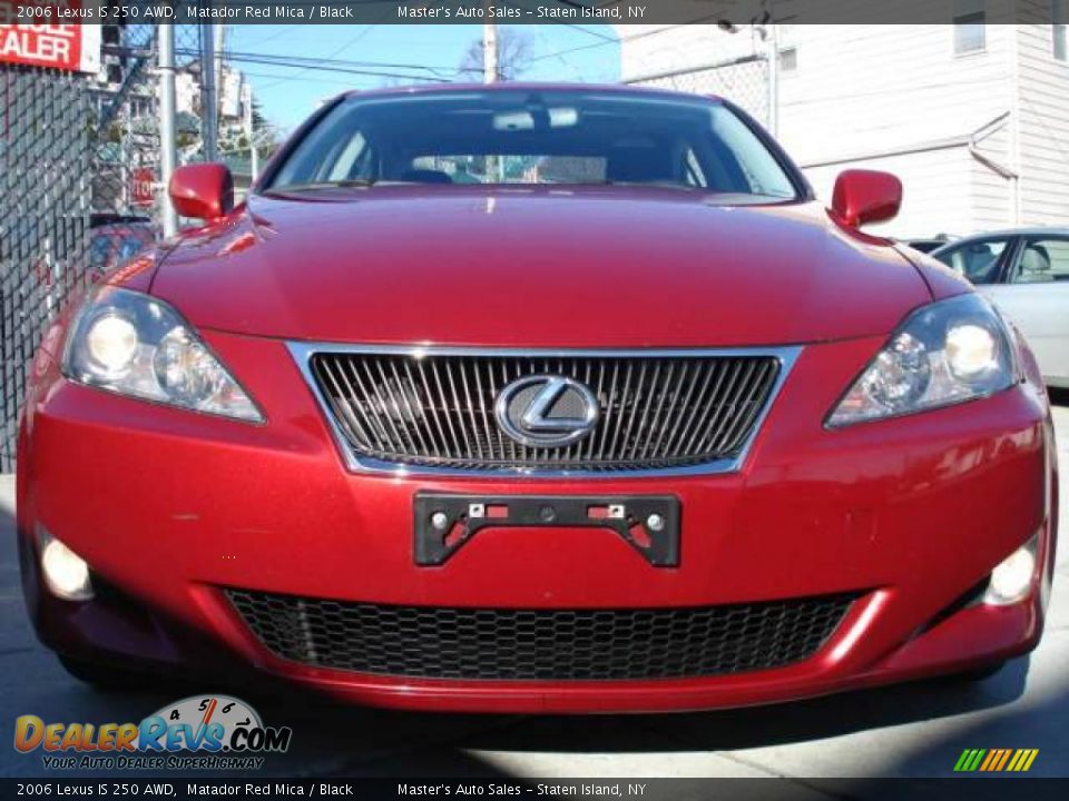 2006 Lexus IS 250 AWD Matador Red Mica / Black Photo #6