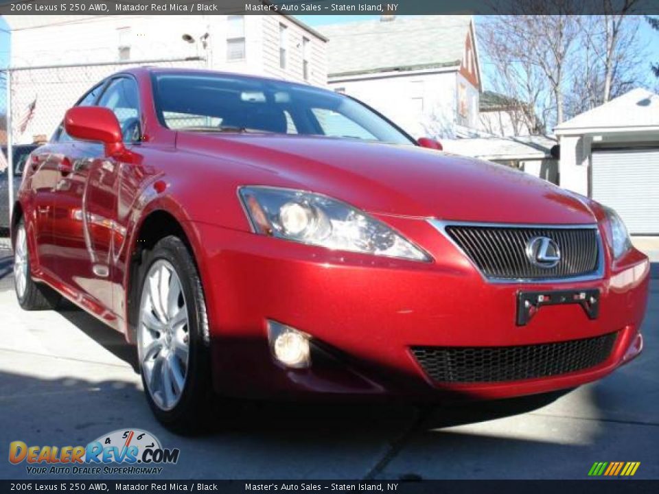 2006 Lexus IS 250 AWD Matador Red Mica / Black Photo #7