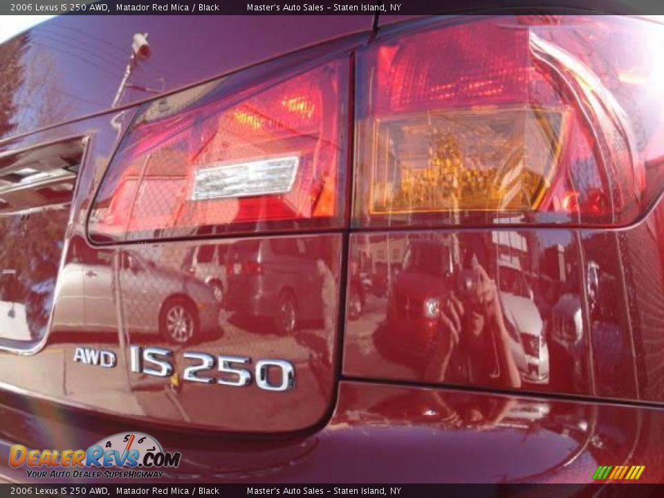 2006 Lexus IS 250 AWD Matador Red Mica / Black Photo #9