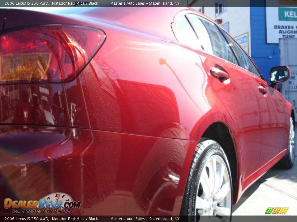 2006 Lexus IS 250 AWD Matador Red Mica / Black Photo #10
