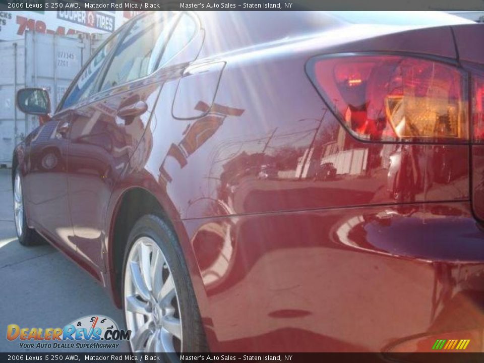 2006 Lexus IS 250 AWD Matador Red Mica / Black Photo #11