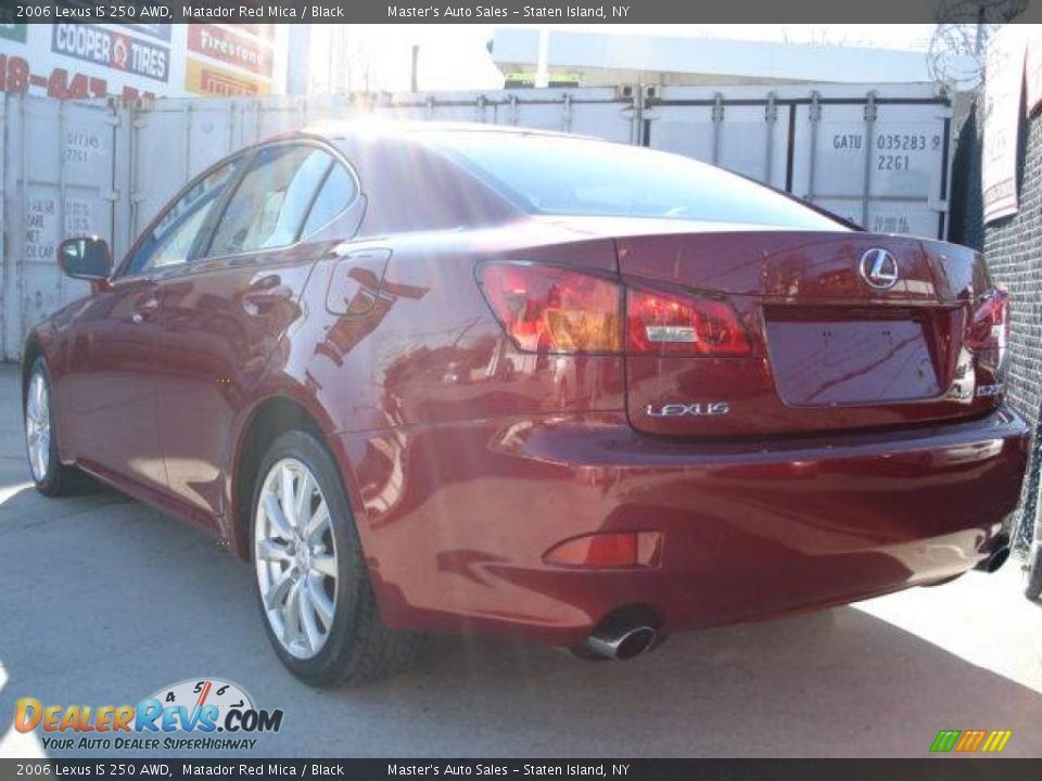 2006 Lexus IS 250 AWD Matador Red Mica / Black Photo #13