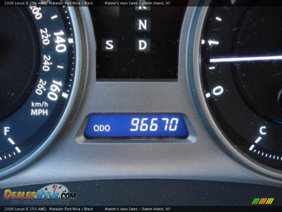 2006 Lexus IS 250 AWD Matador Red Mica / Black Photo #22
